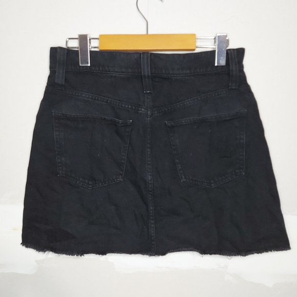 Madewell Rigid Denim A-line Mini Skirt Lunar Wash - Picture 11 of 16